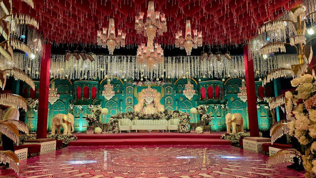 Mehndi Celebration Setup at Ivory Grand Event Complex